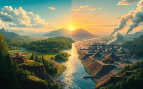 How does the extraction of raw materials impact the environment