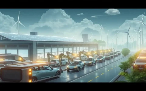 How does the energy consumption in EV manufacturing facilities contribute to their carbon footprint