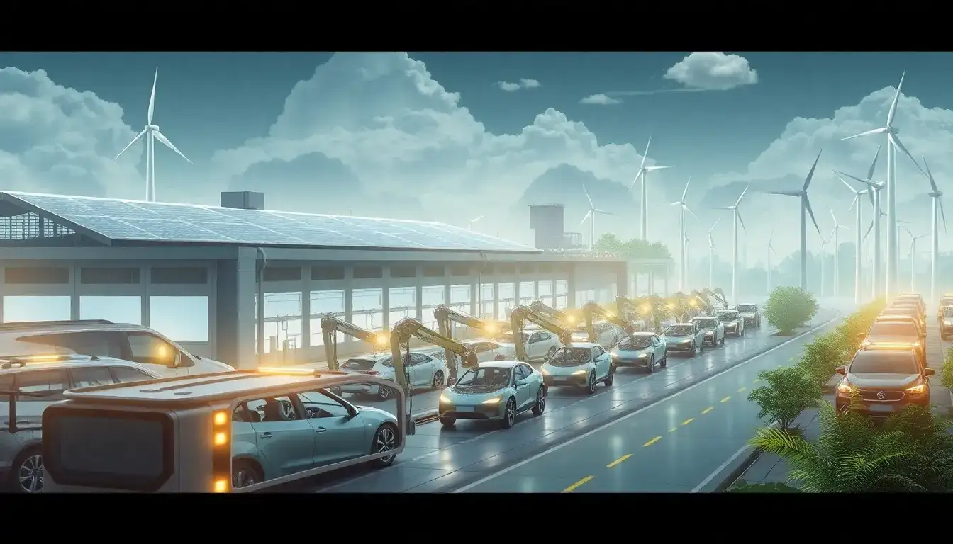 How does the energy consumption in EV manufacturing facilities contribute to their carbon footprint