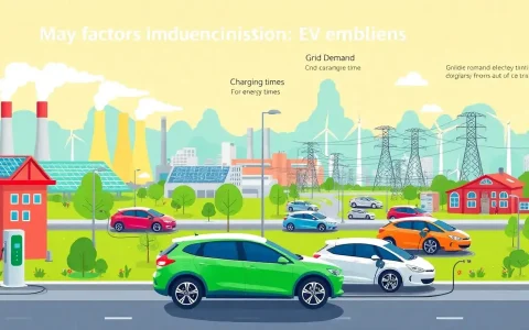 What are the main factors influencing the carbon emissions from EV charging