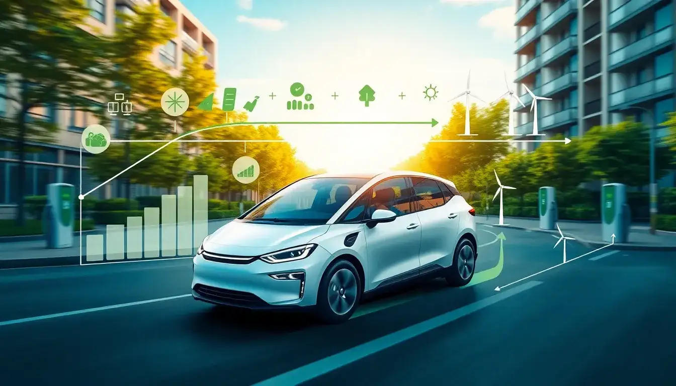 How does the efficiency of EVs impact their overall carbon footprint