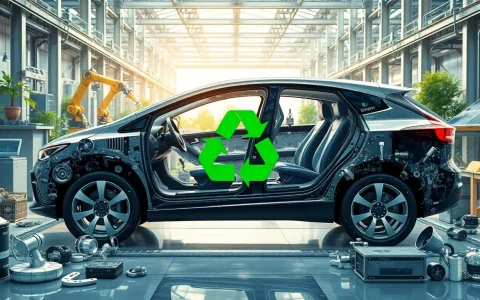 How do EV manufacturers ensure the recyclability of materials used in their vehicles