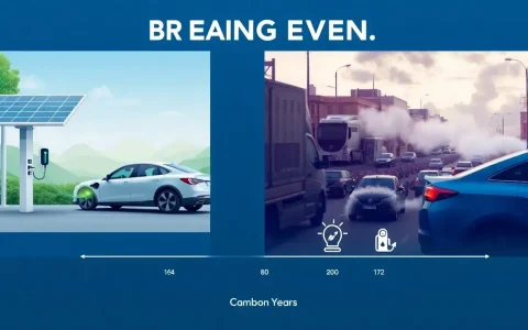 How long does it take for an EV to "break even" with a gasoline car in terms of emissions