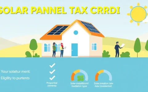 What are the eligibility requirements for the solar panel tax credit