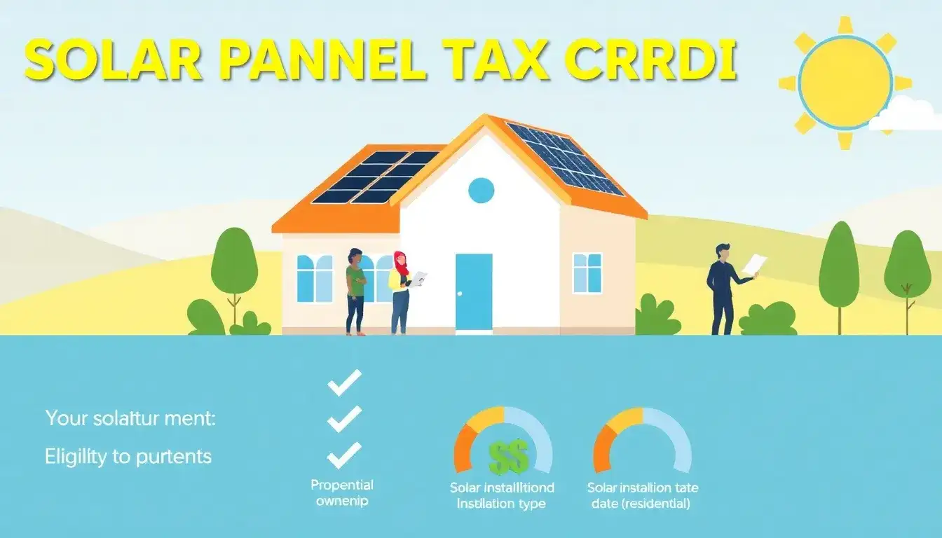 What are the eligibility requirements for the solar panel tax credit