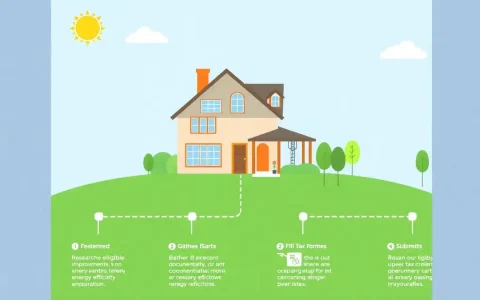 What is the process for claiming the tax credit for energy-efficient home improvements