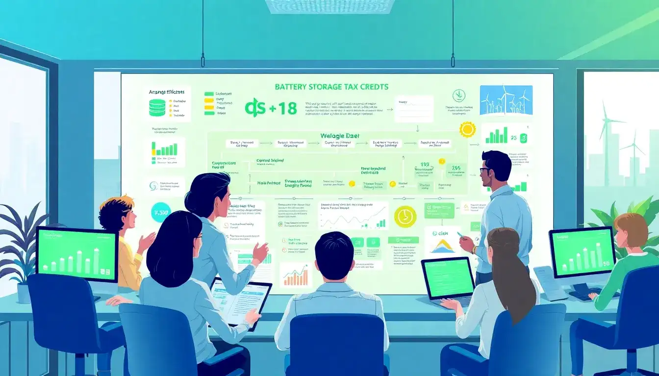 Are there any specific forms required for claiming the battery storage tax credit