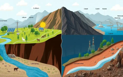 How does the mining process for different battery chemistries compare in terms of environmental impact