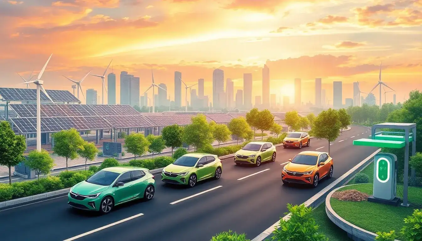 How does the energy efficiency of electric vehicles impact their overall environmental footprint