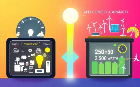 What is the difference between power rating and energy capacity