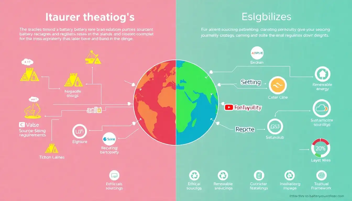 How do the battery sourcing requirements affect the eligibility of different brands
