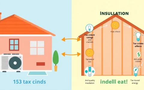 How do the tax credits for heat pumps and insulation work together
