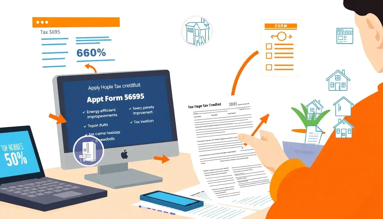 How do I claim multiple tax credits on Form 5695