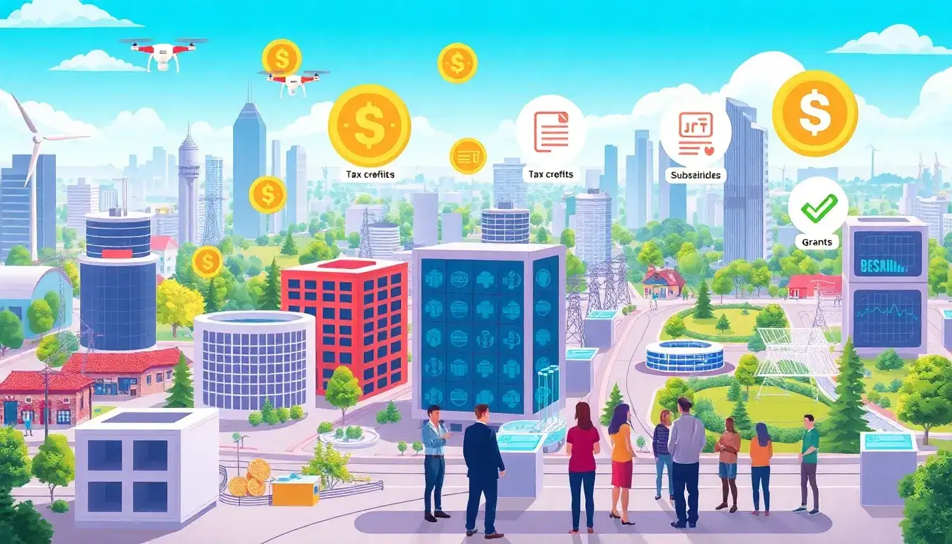 What role do government incentives play in reducing the cost of BESS installations