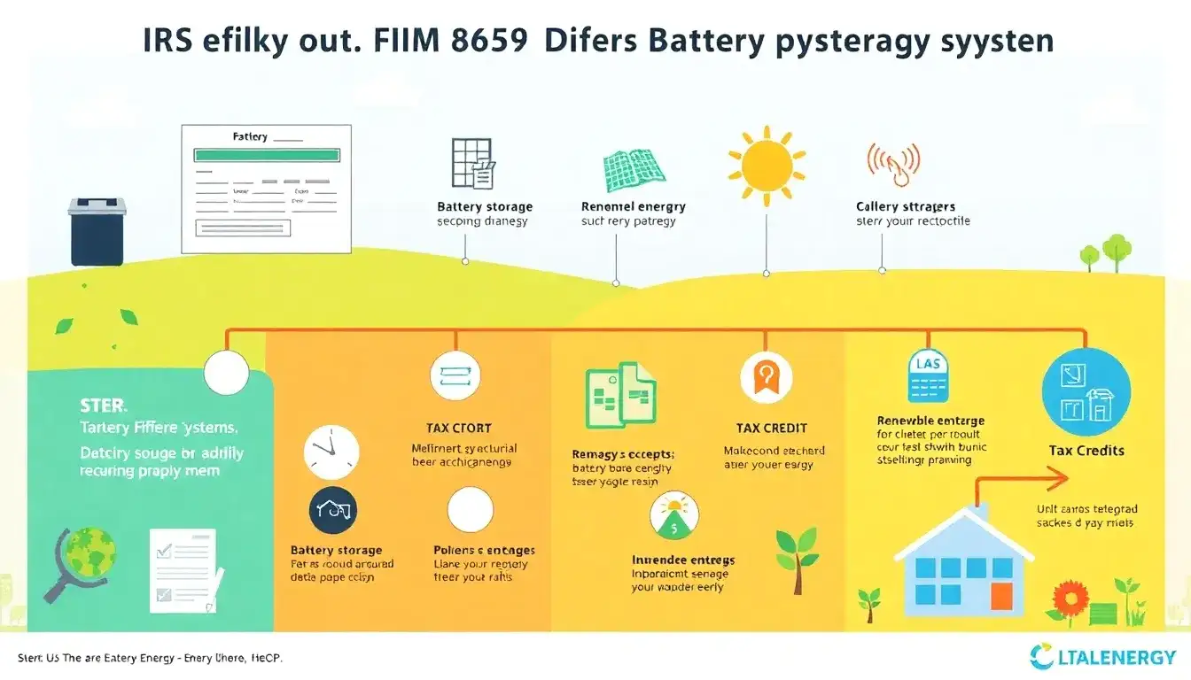 How do I fill out IRS Form 5695 for battery storage