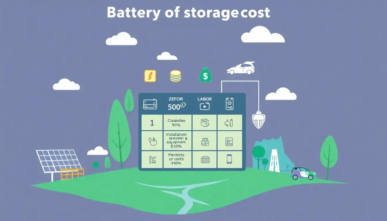 What are the specific costs I need to report for battery storage on Form 5695