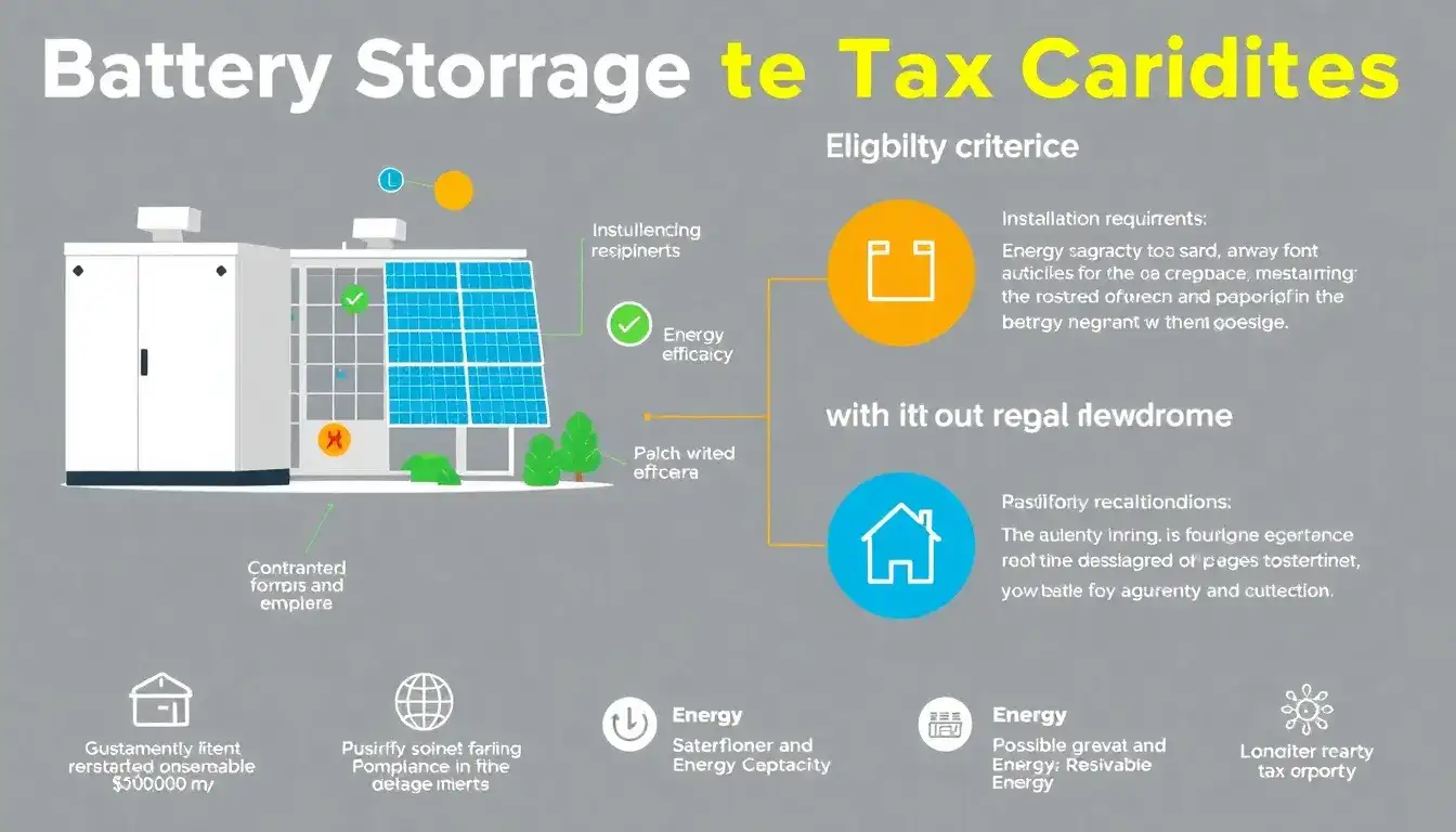 What are the eligibility criteria for battery storage tax credits
