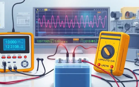 How do you measure the internal impedance and resistance of a battery system