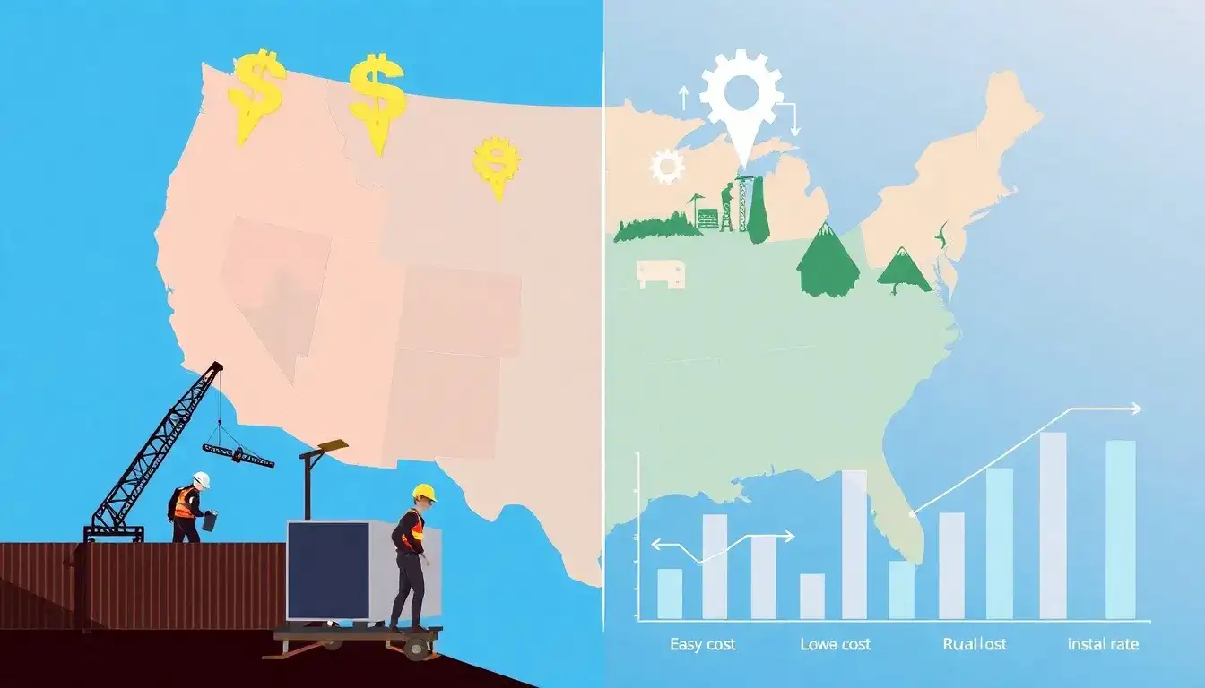 How do regional variations in labor costs influence the total cost of BESS installations