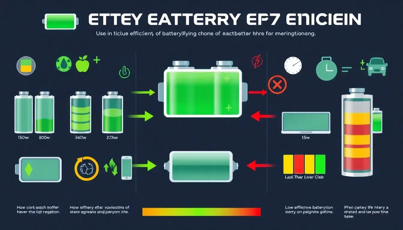 How do different brands compare in terms of battery efficiency