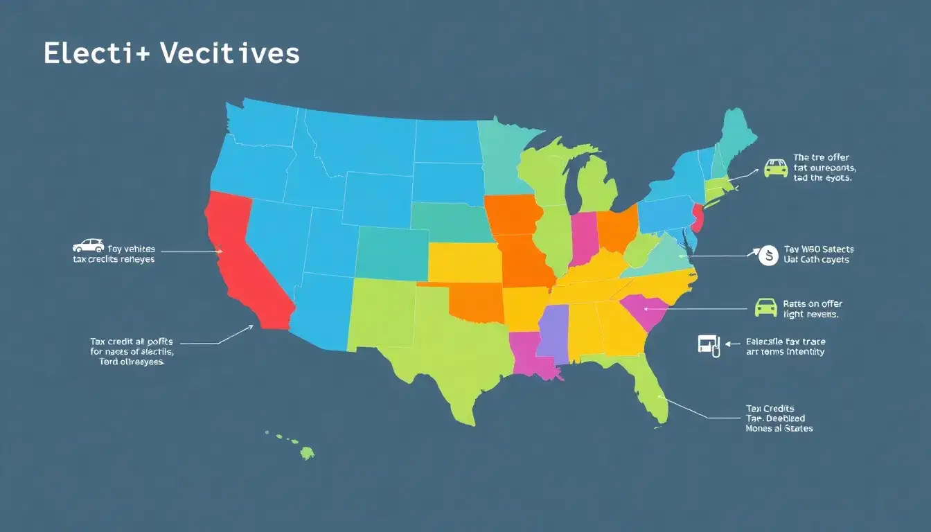 Are there any states that offer both a tax credit and a rebate for EVs