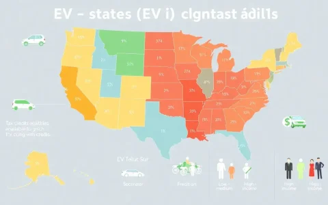 What are the income-level variations in EV tax credits across states