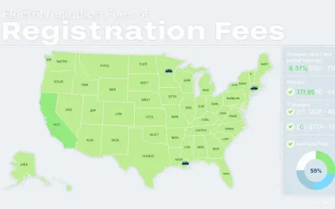 How do the registration fees for electric vehicles compare across different states