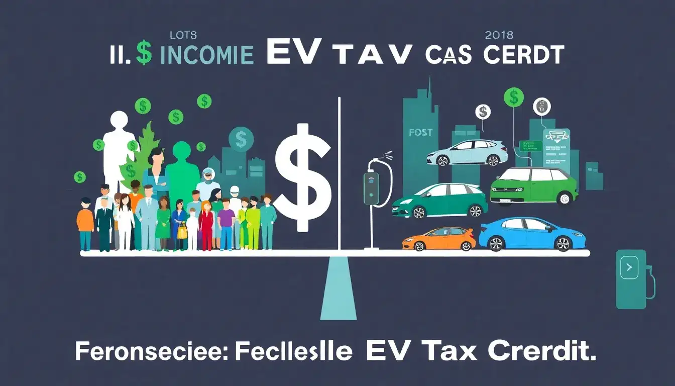 What are the income limits for the federal EV tax credit