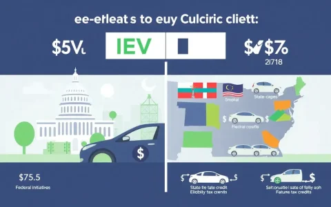 How do state-specific tax credits for EVs differ from federal credits