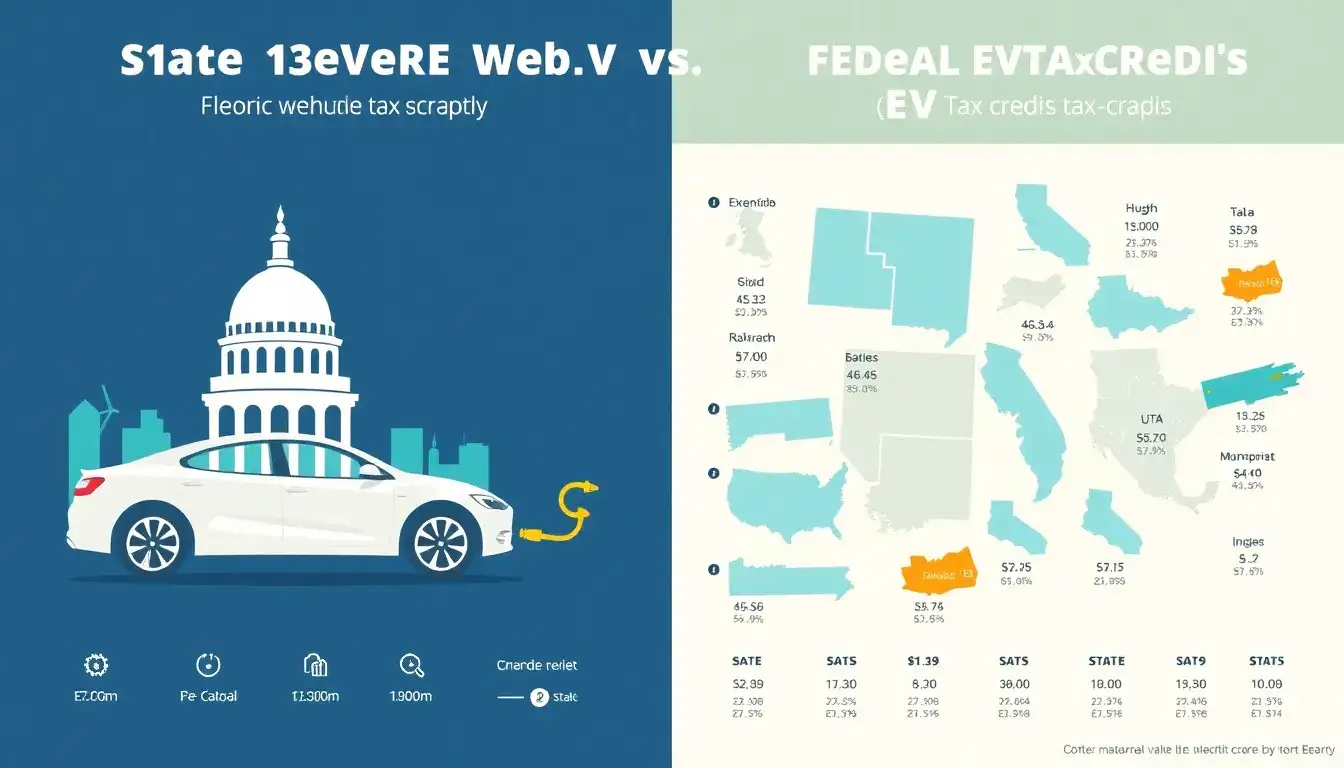 How do state EV tax credits compare to the federal credit