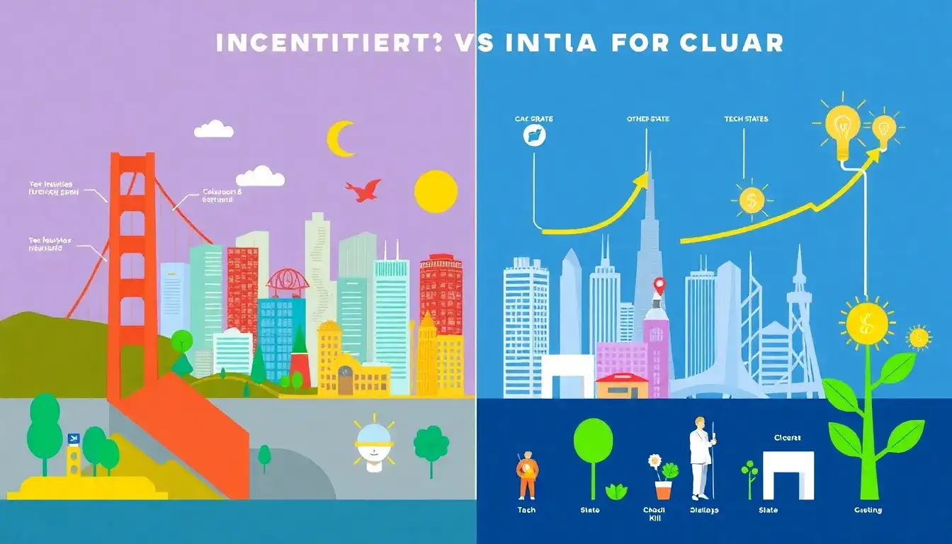 How do the incentives in California compare to those in other states