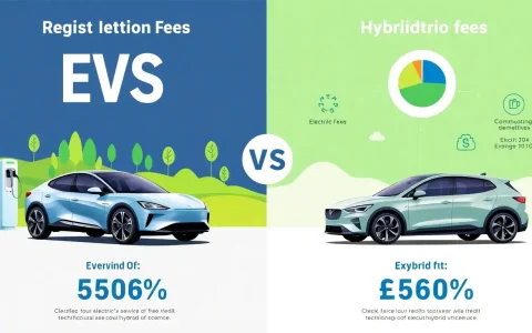 How do registration fees for electric vehicles compare to those for hybrid vehicles