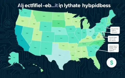 Which states have the highest fees for plug-in hybrids