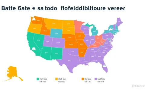 Are there any states that charge no additional fees for electric vehicles