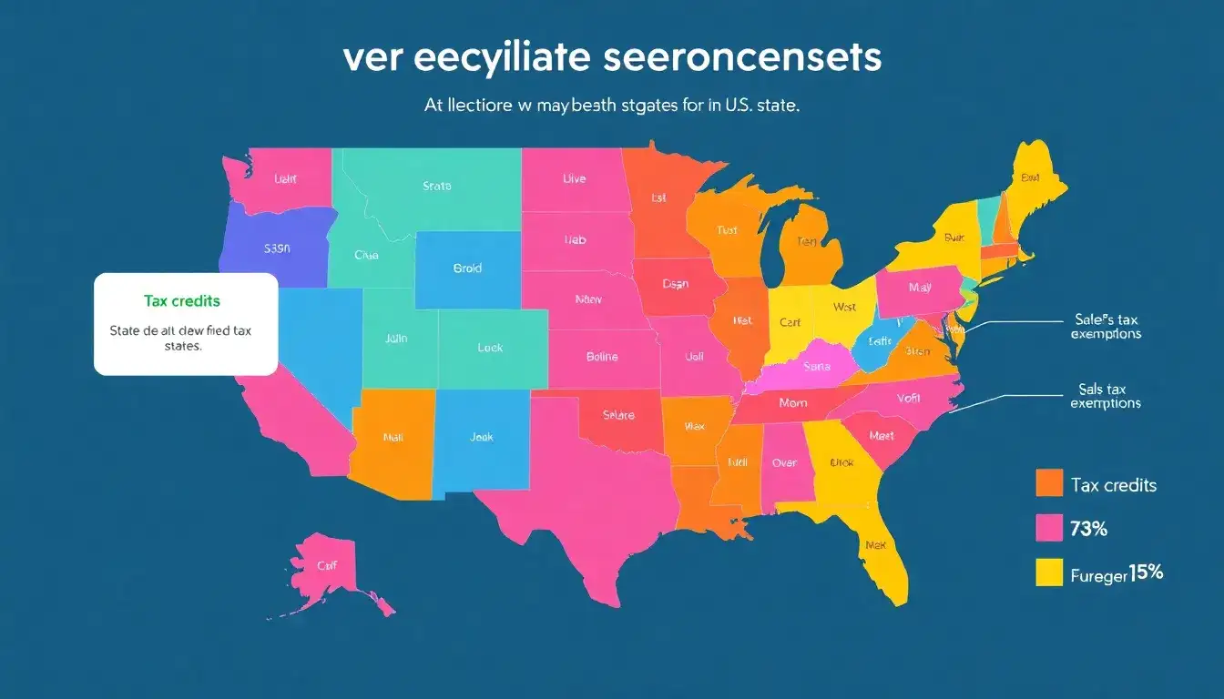 Are there any states that offer both EV tax credits and exemptions from sales tax