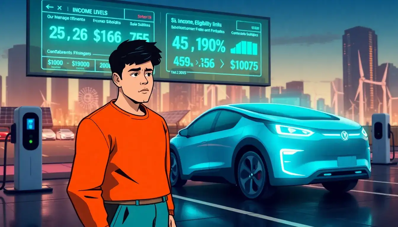 What happens if my income drops below the eligibility limit after I purchase an EV