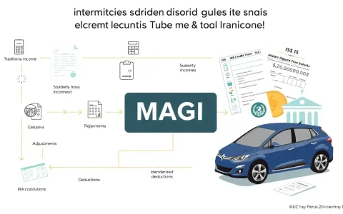 How does the IRS determine my modified adjusted gross income for the EV tax credit