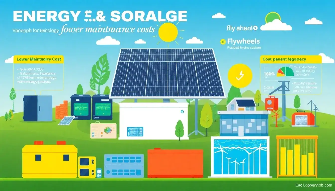 Are there any energy storage brands known for having lower maintenance costs