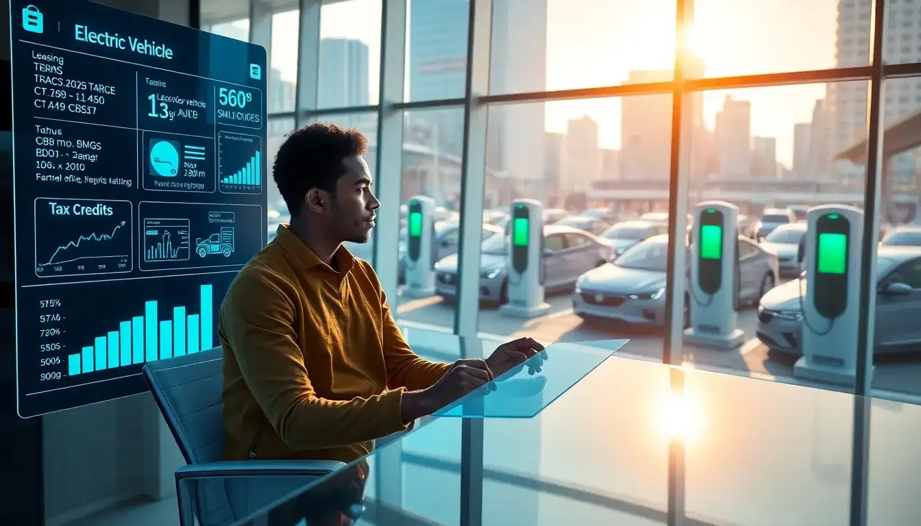 How do I find out if my EV lease includes the tax credit