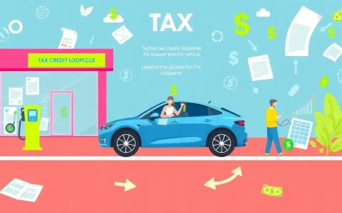 How does the tax credit loophole for leased EVs work