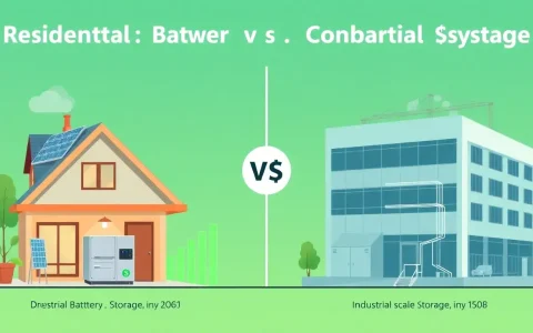 How do the costs of residential battery storage systems compare to commercial systems