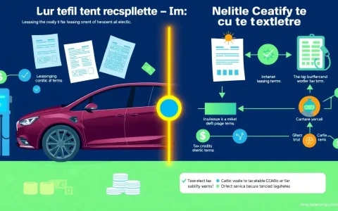 How do lease terms affect the availability of tax credits for EVs