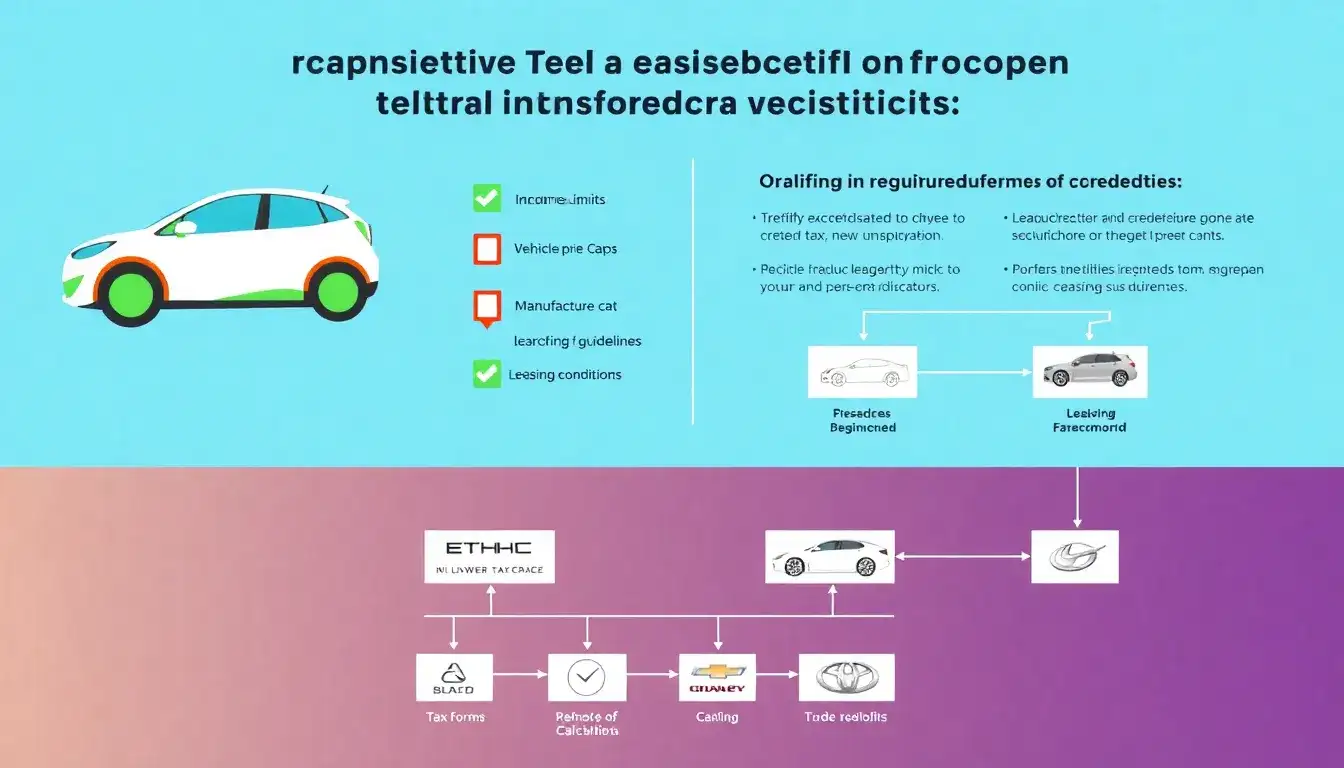 What are the eligibility requirements for EV tax credits in leases