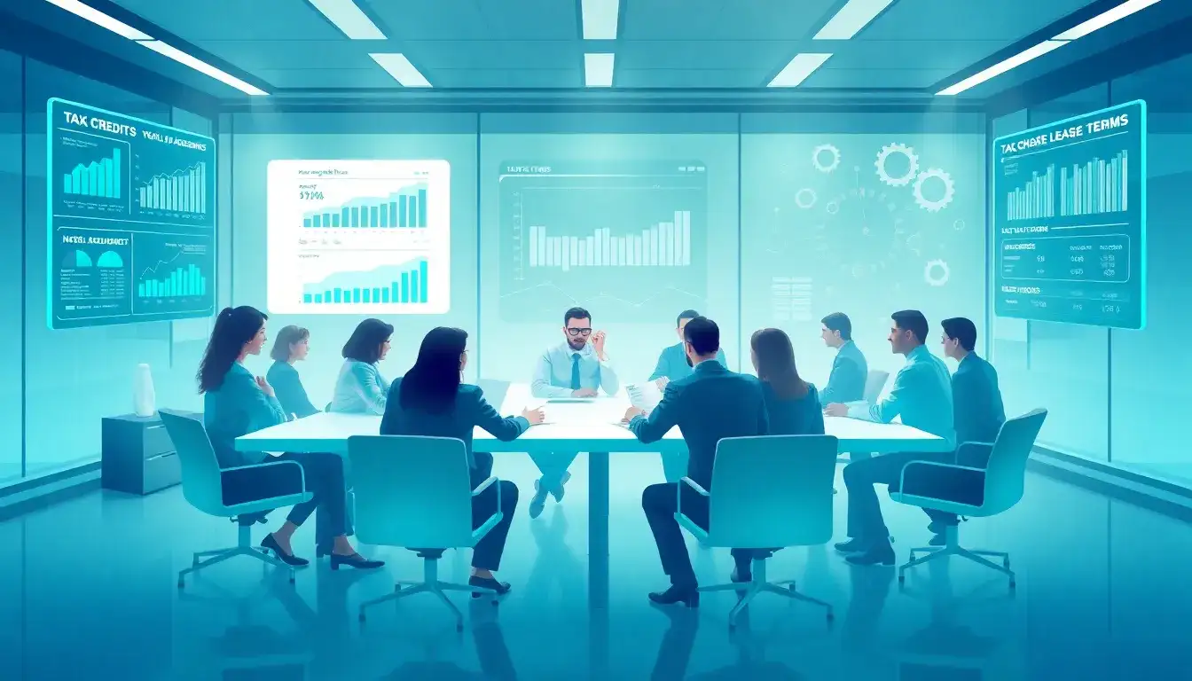 How can I effectively negotiate the lease terms to include the tax credit