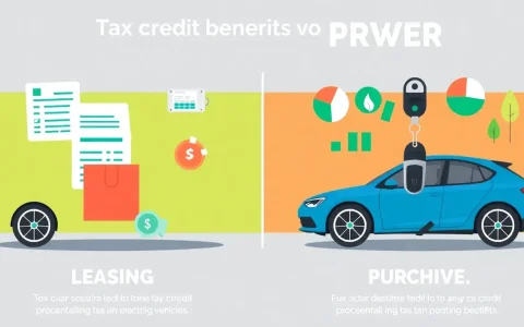 How do the tax credit benefits of leasing an EV compare to purchasing one