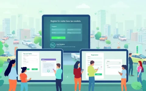 How do dealerships register to pass on the EV tax credit