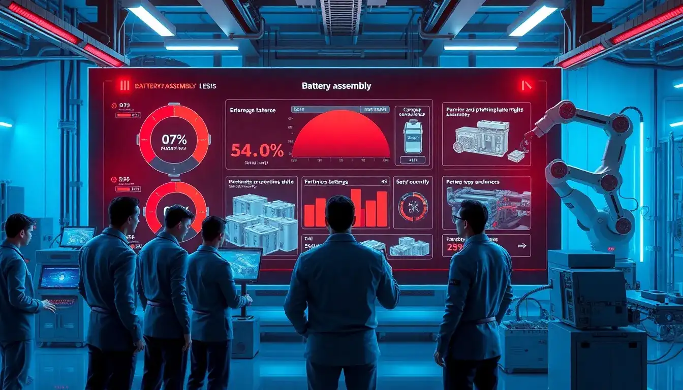 What happens if the battery assembly percentage is not met