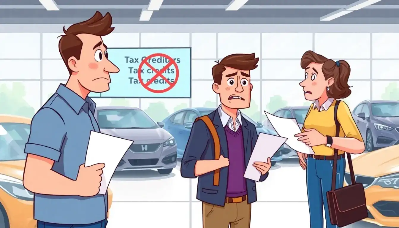 What should I do if the dealer refuses to apply the tax credit