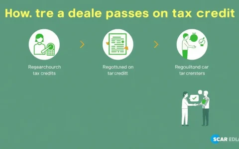 What steps do I need to take to ensure the dealer passes on the tax credit