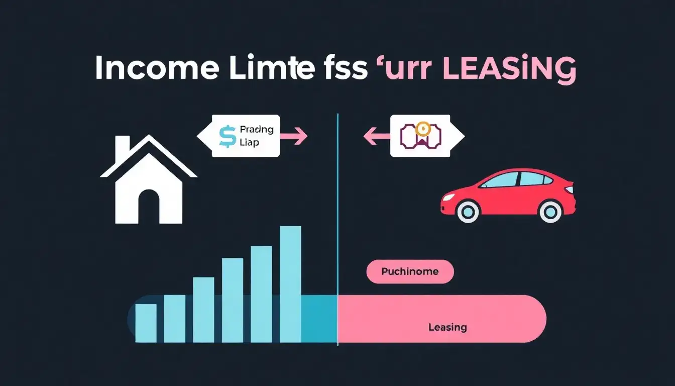 Why are income limits different for purchase and lease tax credits